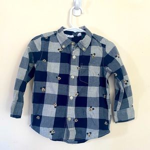 Gap Disney baby 2 Years Mickey Mouse Button down shirt